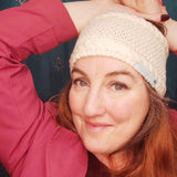 Cream Cable Knit Headband come Neck Warmer by Shoreline - Parade Handmade Co Mayo Ireland