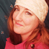 Cream Cable Knit Headband come Neck Warmer by Shoreline - Parade Handmade Newport Co Mayo