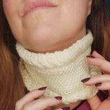 Cream Cable Knit Headband come Neck Warmer by Shoreline - Parade Handmade Newport Co Mayo Ireland