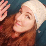 Cream Cable Knit Headband come Neck Warmer by Shoreline - Parade Handmade West of Ireland