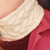 Cream Cable Knit Headband come Neck Warmer by Shoreline - Parade Handmade West of Ireland