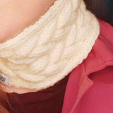 Cream Cable Knit Headband come Neck Warmer by Shoreline - Parade Handmade West of Ireland