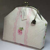 Cream and Pink Floral Vintage Style Handbag, By Kira Szentivanyi - Parade Handmade