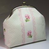 Cream and Pink Floral Vintage Style Handbag, By Kira Szentivanyi - Parade Handmade