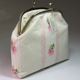 Cream and Pink Floral Vintage Style Handbag, By Kira Szentivanyi - Parade Handmade