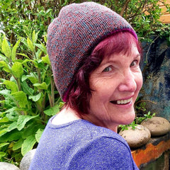 Cute Brown Beanie Hat with Coloured Flecks, By Shoreline