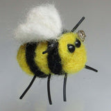 Cute, Bumble Bee Felted Wool Brooch,  By Parade Handmade - Parade Handmade