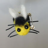 Cute Bumble Bee, Needle Felted Brooch, By Parade Handmade - Parade Handmade