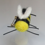 Cute Bumble Bee, Needle Felted Brooch, By Parade Handmade - Parade Handmade