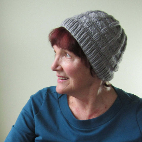 Cute Grey Beanie, By Jo's Knits - Parade Handmade