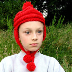Cute Pilot Hat for Kids, 8-10 yrs, by Jo's Knits