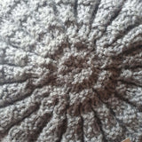 Cute Ribbed Beanie Hat In grey, By Jo's Knits - Parade Handmade