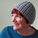 Cute Ribbed Beanie Hat In grey, By Jo's Knits - Parade Handmade