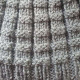 Cute Ribbed Beanie Hat In grey, By Jo's Knits - Parade Handmade