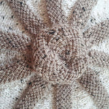 Cute Ribbed Hat In Beige & Flecked Cream Wool, By Jo's Knits - Parade Handmade