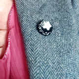 Dark Sky Pin Made of Felt and Beads by Parade Handmade Co Mayo