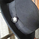 Dark Sky Pin Made of Felt and Beads by Parade Handmade Accessories