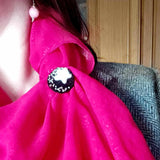 Dark Sky Pin Made of Felt and Beads by Parade Handmade Newport