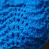 Delicate Sculpted Crocheted Hat In Deep Turquoise, Hats By Jo's Knits - Parade Handmade