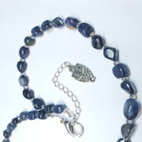 Denim Coloured Gemstone Necklace, By Lapanda Designs