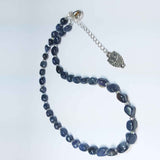 Denim Coloured Gemstone Necklace, By Lapanda Designs