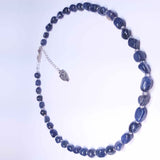 Denim Coloured Gemstone Necklace, By Lapanda Designs