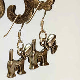 Dog Charm Earrings in Silver by Lapanda Designs - Parade Handmade Newport Co Mayo