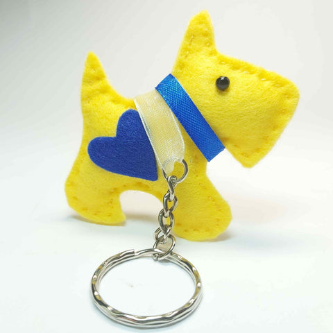 Dog Keyring in Fabulous Felt, By Ditsy Designs - Parade Handmade