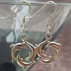 Dolphin Charm Earrings, By Lapanda Designs