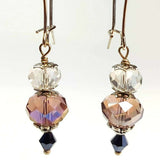 Drop Pink Crystal Earring, By Lapanda Designs