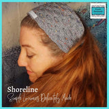 Dual Purpose Blue Neck Warmer and Headband by Shoreline - Parade Handmade Co Mayo Ireland