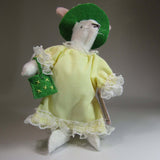 Adorable Handmade Easter Bunny in a pretty yellow dress by Ditsy Designs - Parade Handmade Co Mayo
