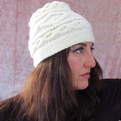 Elegant Hand Crafted Aran Hat, By Shoreline