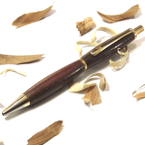 Elegant Hand Turned Hardwood Ball Point Click Pen, By Frank McNeela - Parade Handmade