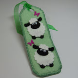 Fab Green Felt Sheep Bookmark, By Ditsy Designs - Parade Handmade