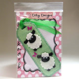 Fab Green Felt Sheep Bookmark, By Ditsy Designs - Parade Handmade