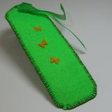 Fab Lime Green Felt Sheep Bookmark, By Ditsy Designs - Parade Handmade