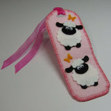 Fab Pink Felt Sheep Bookmark, By Ditsy Designs - Parade Handmade