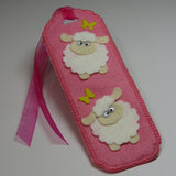 Fab Pink Felt Sheep Bookmark,  By Ditsy Designs - Parade Handmade