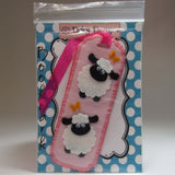 Fab Pink Felt Sheep Bookmark, By Ditsy Designs - Parade Handmade