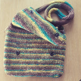 Fabulous Stripey Green Felt Shoulder Bag, By JaDa Crafts Ireland - Parade Handmade