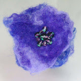 Felt Beaded Brooch. Purple, Blue and Lilac, By Parade Handmade - Parade Handmade
