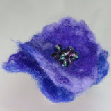 Felt Beaded Brooch. Purple, Blue and Lilac, By Parade Handmade - Parade Handmade