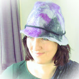 Felt Brimmed Hat.Grey, Black, Purple, Pink, 57cm, By Parade - Parade Handmade