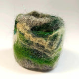 Felt Scarf Cuff In Greens, By Parade-Handmade