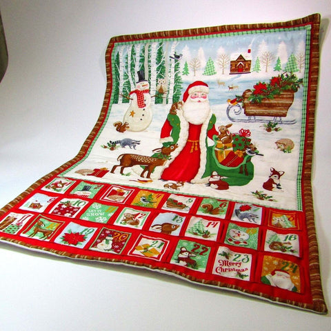 Festive Advent calender with treat pockets, By Sew What's New - Parade Handmade