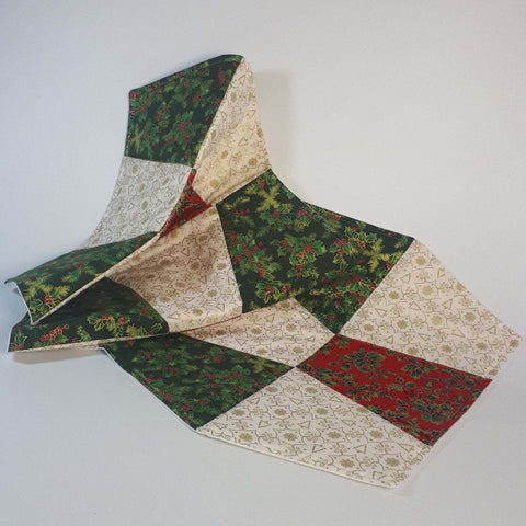 Festive Patchwork Table Runner, By 'Sew What's New', Bernadette Walsh - Parade Handmade