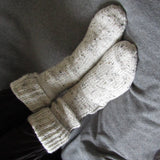 Fishermens Woolen Socks, Cream, S/M, By Jo's Knits - Parade Handmade