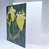 Flag Irises Art Card, By Nuala Brett-King - Parade Handmade Mayo Ireland