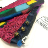 Fleece Wrist Warmers, Multi-coloured, By Parade-Handmade